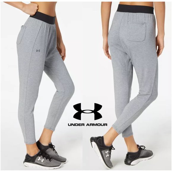 Under Armour Modal Tapered Slouch Pants Style# 1318415 - Gray, Size XS - Picture 1 of 16